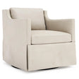Delaney Leather Swivel Chair Without Nails