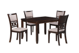 GIA 5PC 48" RECT. DINING TABLE & 4 CHAIRS-CHERRY
