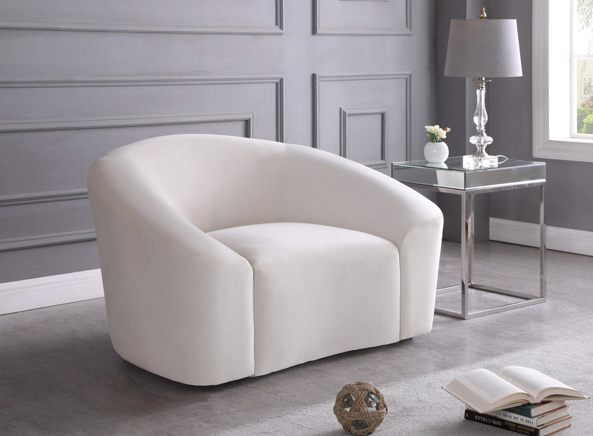 Riley Cream Velvet Chair