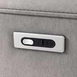 Jackpot P1 Loveseat W/Console in Explore Light Grey