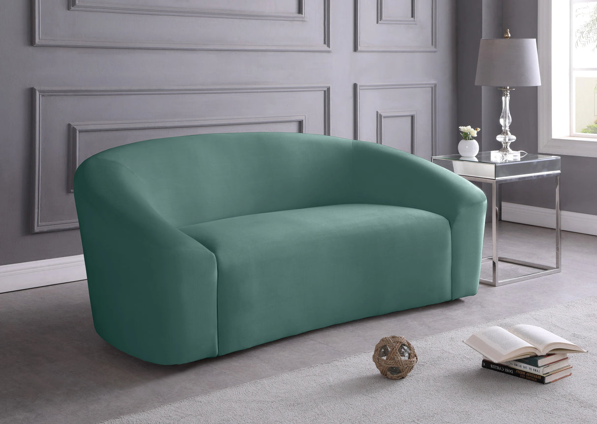 Riley Mint Velvet Loveseat