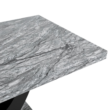 Lyra Dining Table Top And Base Bottom Marble