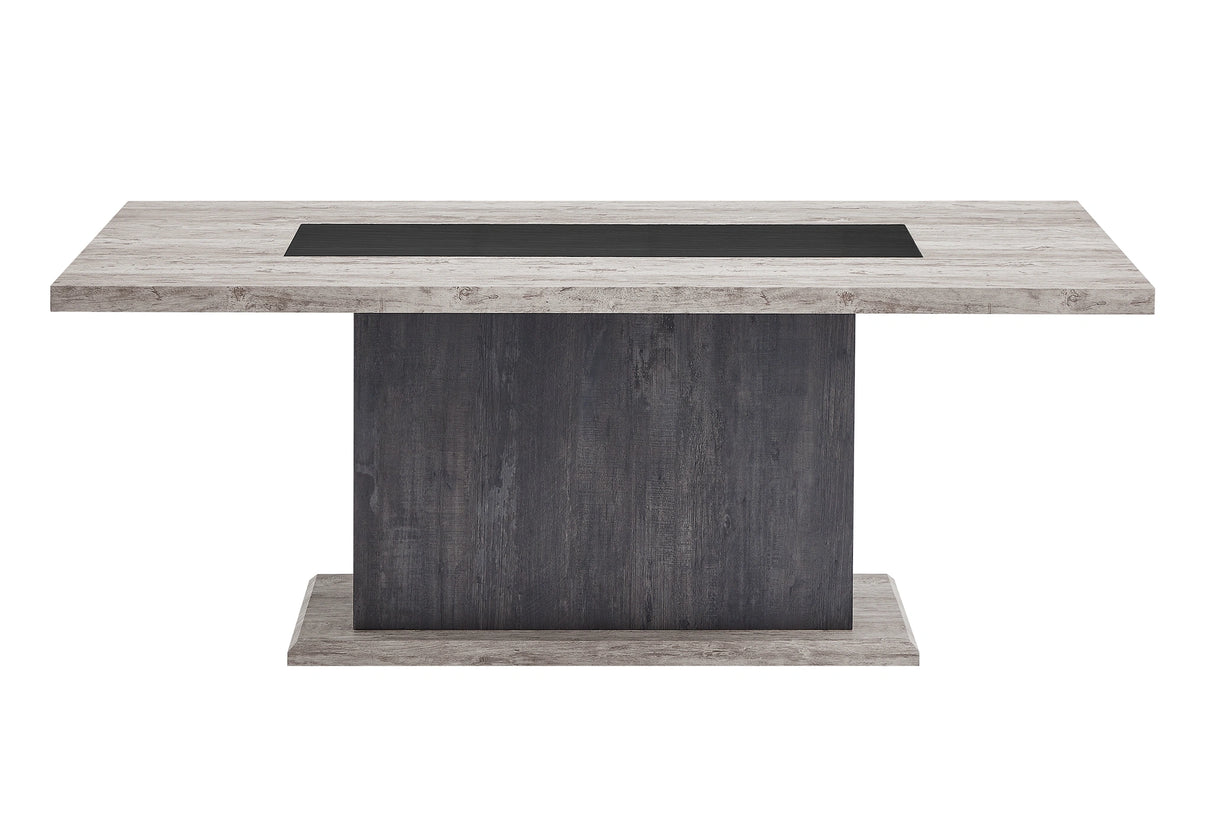 D8030 Dining Table with Storage Drawers and Storage Door