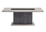 D8030 Dining Table with Storage Drawers and Storage Door