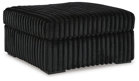 Midnight-Madness Double Chaise Sectional - Onyx