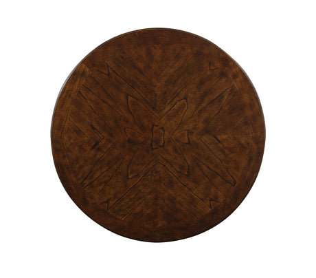 Gia 5 Pc 42" Round Counter Dining Table & 4 Chairs-Brown