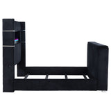 Tisdall Wingback TV Bed with Flame Visualizer