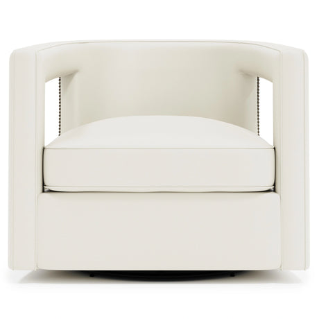 Alana Leather Swivel Chair