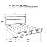 Miranda Panel Platform Storage Bed