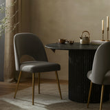Logan Grey Velvet Dining Chair