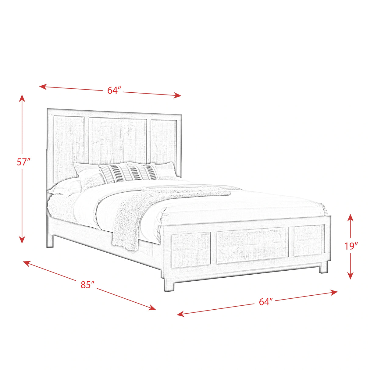 Harlington Bedroom Set with 2 Nightstands