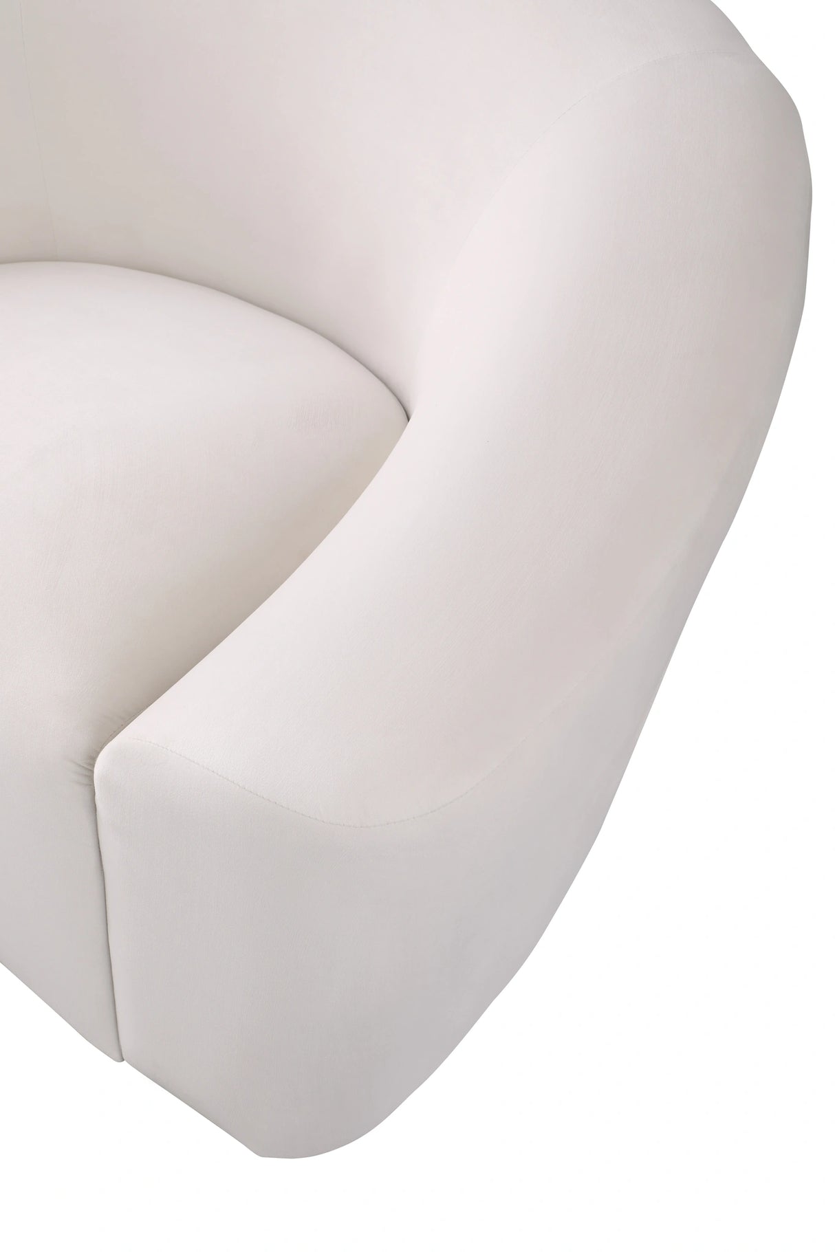 Riley Cream Velvet Loveseat