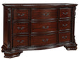 Crown Mark Furniture Sheffield Drawer Dresser in Dark Cherry image