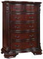 Crown Mark Furniture Sheffield 6-Drawer Chest in Dark Cherry image