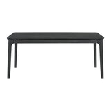 Garcia 6PC Dining Set with Table, 4 Chairs, and Bench in Black