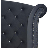 Crown Mark Furniture Lucinda King Upholstered Panel Bed in Gray B9260-K