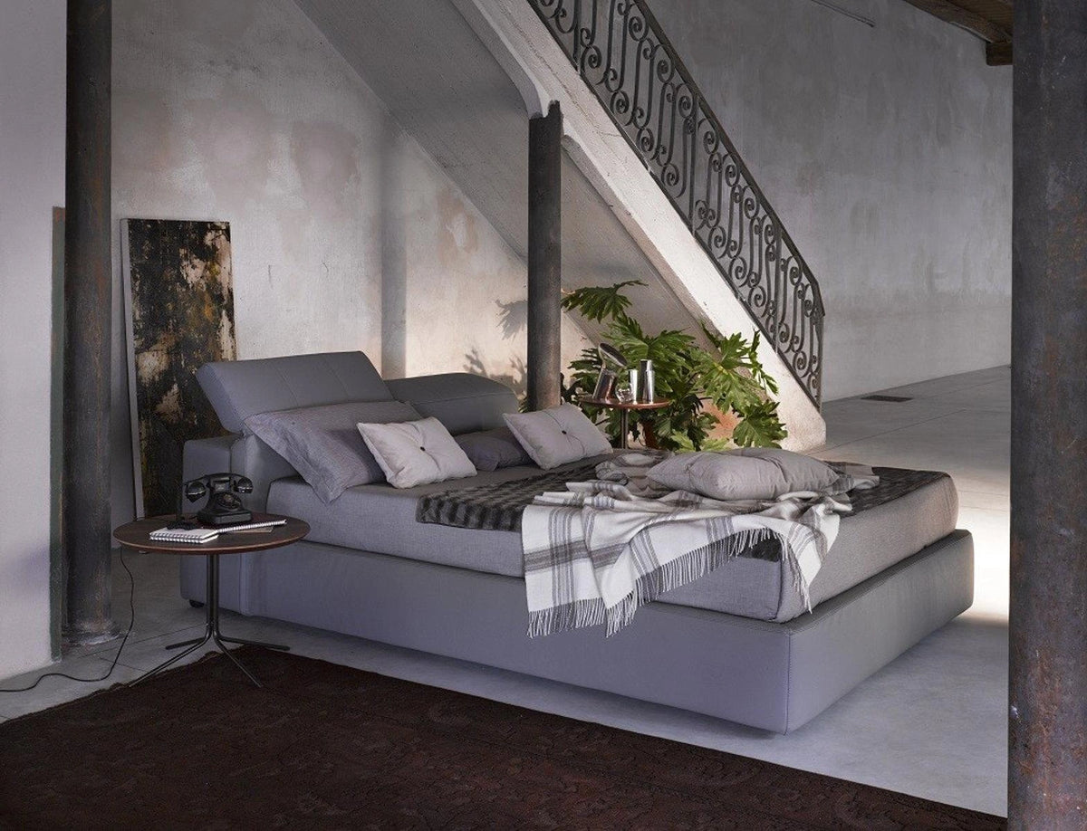 J&M Furniture Tower Queen Storage Bed in Gray