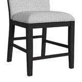 Transcend Side Chair with Light Grey Fabric in Charcoal (2 Per Carton)