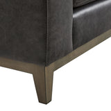 Noel Leather Sofa Without Pillows