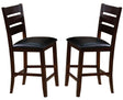 Crown Mark Bardstown Counter Height Chair in Espresso (Set of 2) image