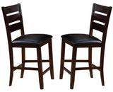 Crown Mark Bardstown Counter Height Chair in Espresso (Set of 2) image