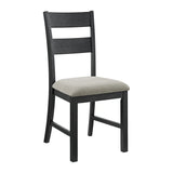 Garcia 5PC Dining Set with Table and 4 Chairs in Black