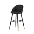 Oliver Black Vegan Leather Bar Chair (2 Per Carton)