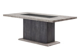 D8030 Dining Table with Storage Drawers and Storage Door