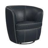 Vito Swivel Chair in Pebble Navy
