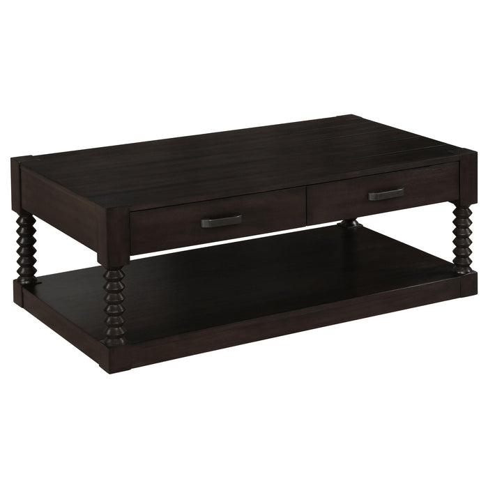 Meredith 2-drawer Coffee Table Coffee Bean image