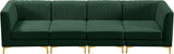 Alina Green Velvet Modular Sectional