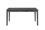 Gia 5 Pc 60" Dining Table & 4 Chairs-Gray