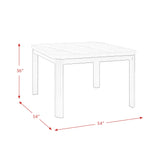 Francesca White Counter Height Dining Table
