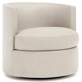 Fleur Leather Swivel Chair