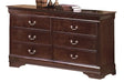 Crown Mark Furniture Louis Philip Dresser in Dark Cherry image
