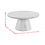 Portland Round Coffee Table in Black
