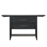 Sable Crest Drop Leaf Server-Black
