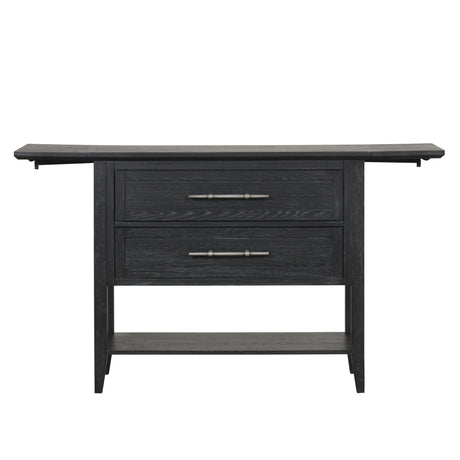 Sable Crest Drop Leaf Server-Black