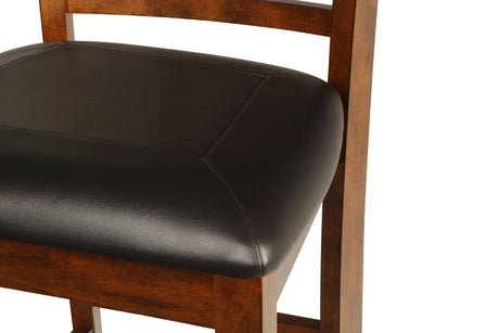 Gia 3 Pc 42" Counter Drop Leaf Table & 2 Chairs-Brown