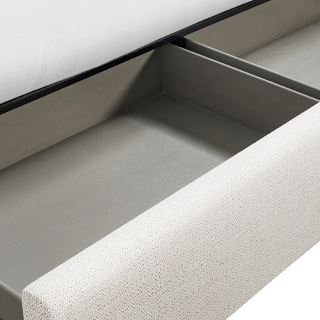 Graham Fabric Storage Panel Bed Queen