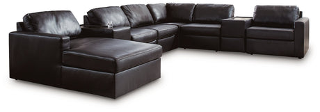 Modmax II Sectional with Chaise and Storage Consoles - galleria furniture outlet