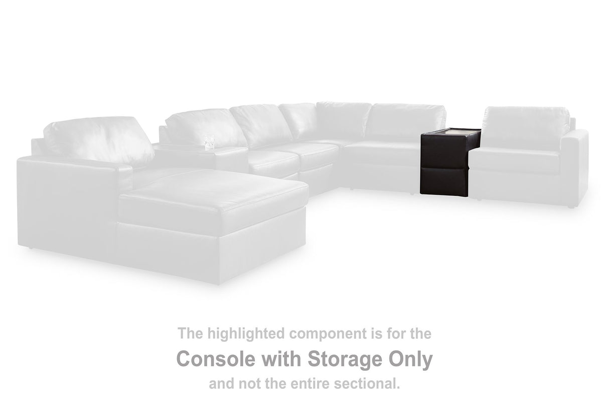 Modmax II Sectional Sofa with Storage Console - galleria furniture outlet
