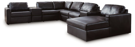Modmax II Sectional with Chaise and Storage Consoles - galleria furniture outlet
