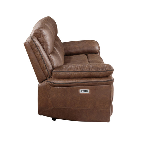 Ryland Sofa W/Pwr Fr- Brown