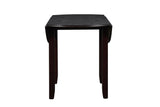 GIA 42" DINING DROP LEAF TABLE W/2 CHAIRS-EBONY