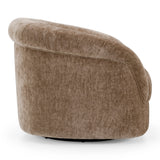 Sheth - Modern Brown Fabric Accent Chair