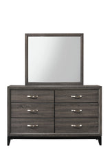 Crown Mark Akerson 6 Drawer Dresser in Grey image