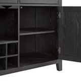 Axel Server in Light Grey and Espresso