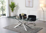 Gianna Black Velvet Dining Chair