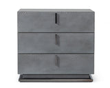Buckley - Grey & Black Stainless Steel Bedroom Set